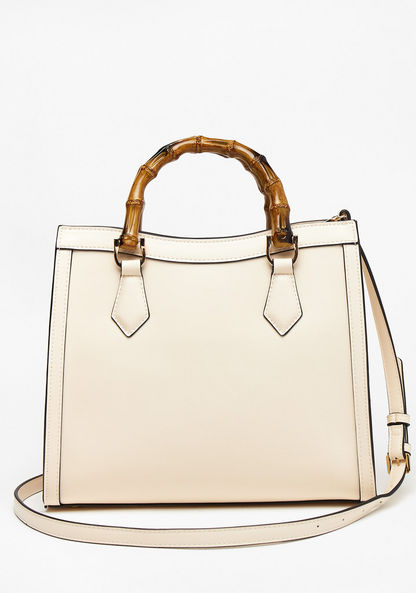 Celeste Solid Tote Bag with Wooden Handles-Women%27s Handbags-image-0