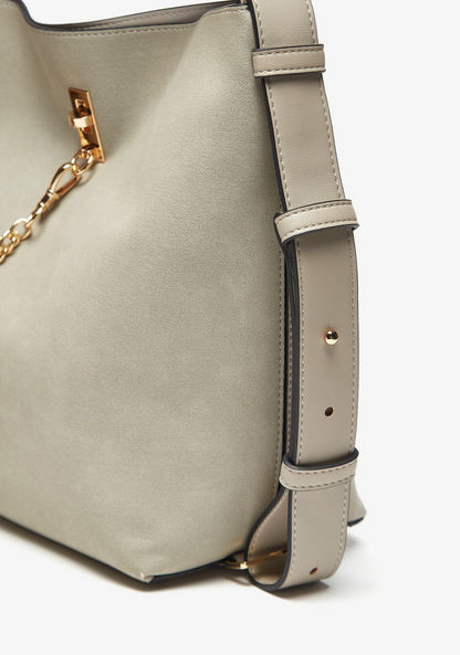 Celeste Shoulder Bag with Chain Detail and Adjustable Strap