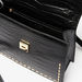 Celeste Animal Texture Satchel Bag with Metal Handle and Stud Detail-Women%27s Handbags-thumbnailMobile-4