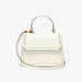 Celeste Animal Texture Satchel Bag with Metal Handle and Stud Detail-Women%27s Handbags-thumbnailMobile-0