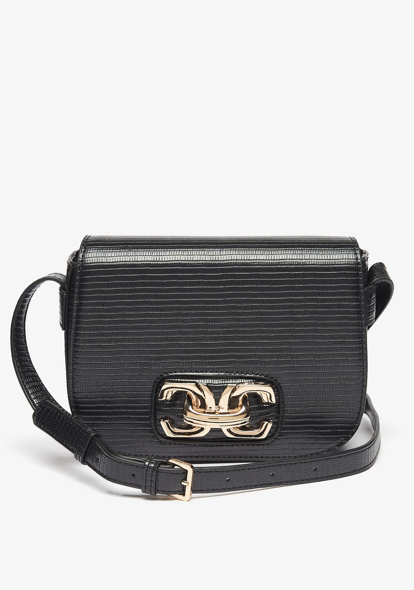 Celeste Textured Crossbody Bag with Adjustable Strap-Women%27s Handbags-image-0