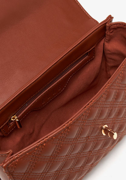 Elle Embossed Crossbody Bag with Chain Strap-Women%27s Handbags-image-4
