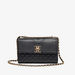 Elle Embossed Crossbody Bag with Chain Strap-Women%27s Handbags-thumbnail-0