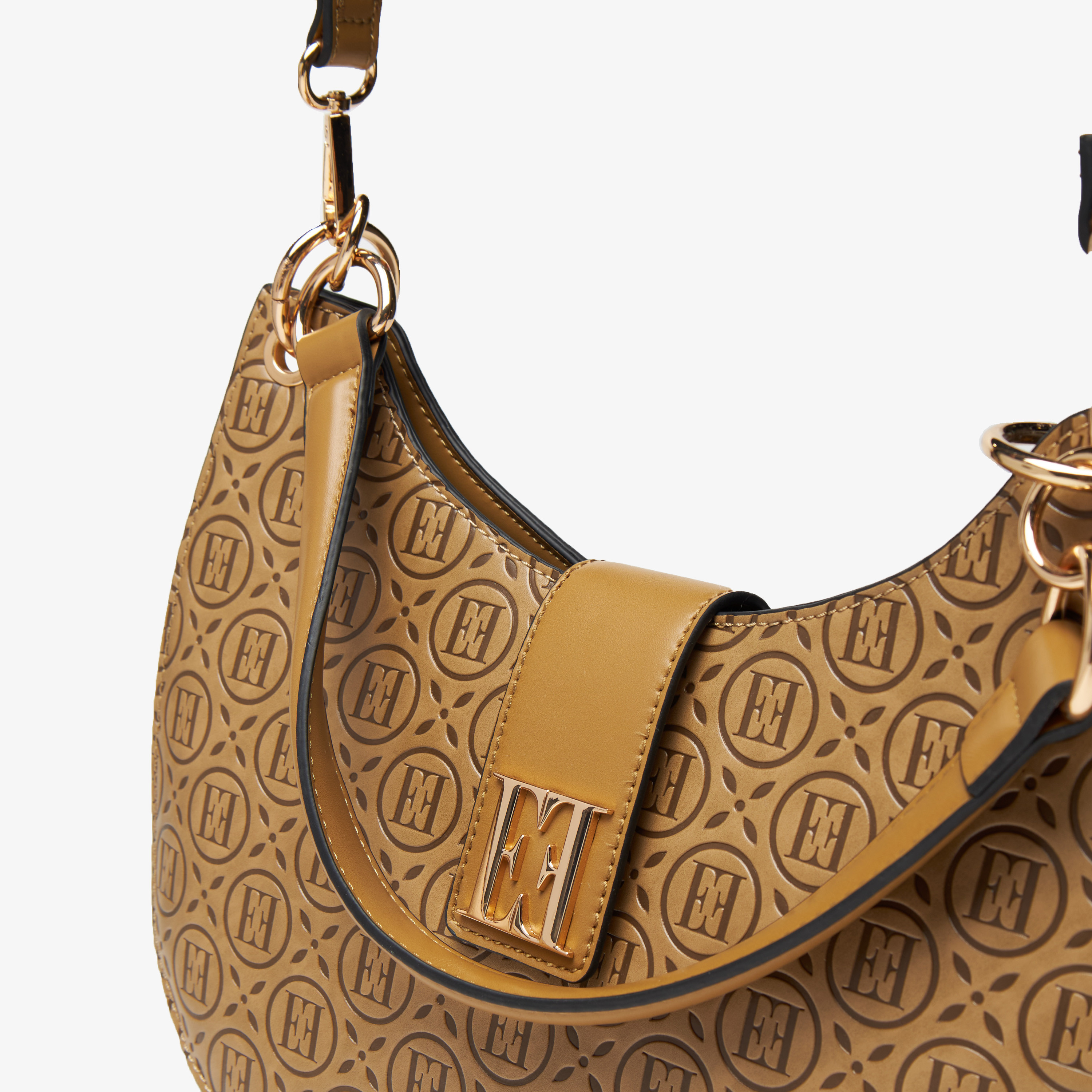 شنطة تسوق منقوشة مونوجرام بحزام قابل للفصل من إيل-women-bagsandwallets-handbags-image-4