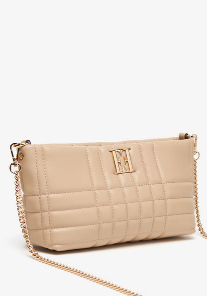 Elle Quilted Crossbody Bag with Chain Strap and Zip Closure-Women%27s Handbags-image-2