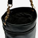 Haadana Solid Shopper Bag with Chain Accented Handle-Women%27s Handbags-thumbnailMobile-4