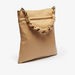 Haadana Solid Shopper Bag with Chain Accented Handle-Women%27s Handbags-thumbnail-2