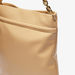 Haadana Solid Shopper Bag with Chain Accented Handle-Women%27s Handbags-thumbnail-3