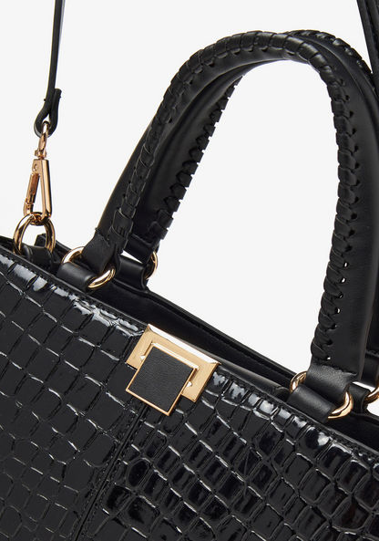 Jane Shilton Animal Textured Tote Bag with Double Handles-Women%27s Handbags-image-3
