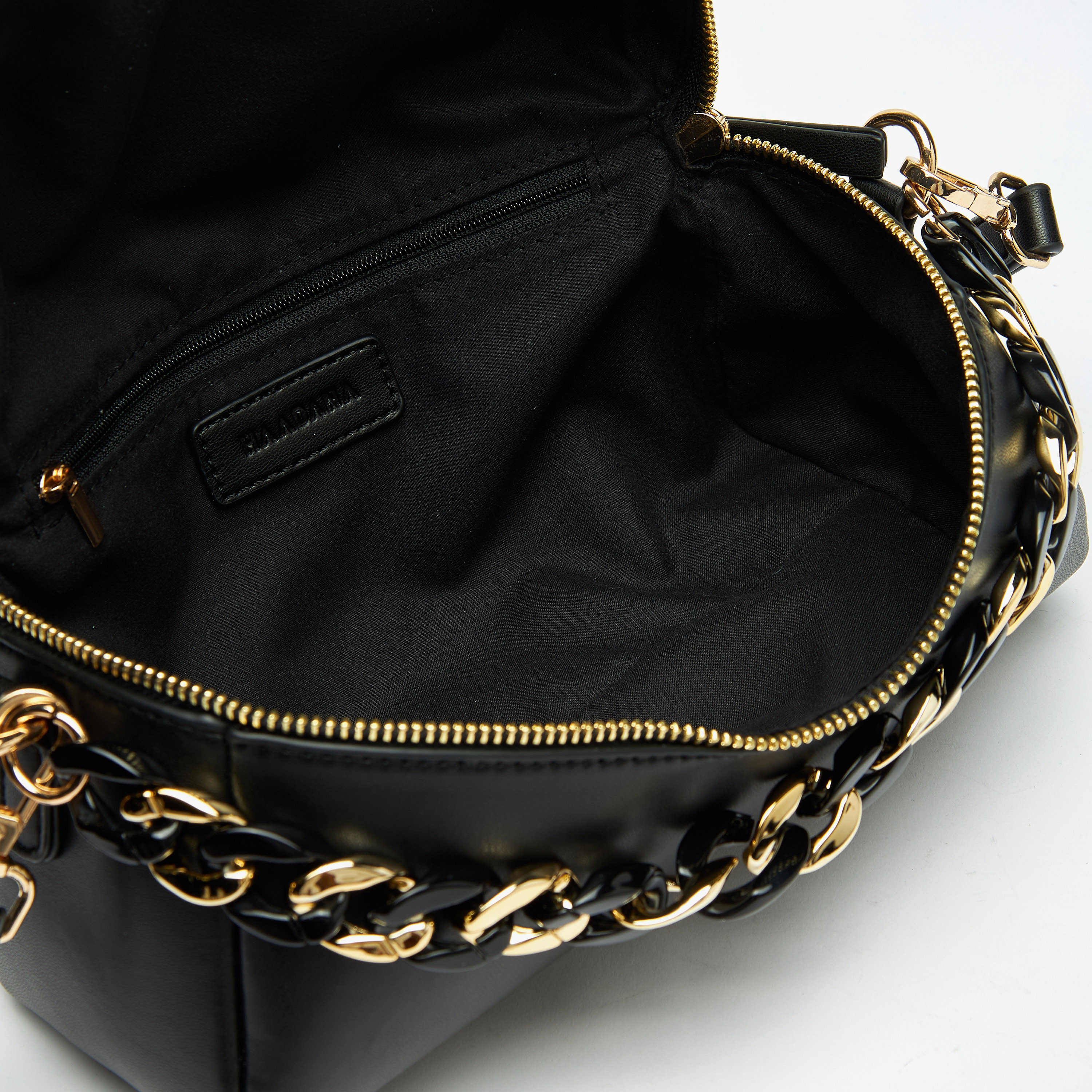 Haadana Solid Crossbody Bag with Chunky Chain Accent-women-bagsandwallets-handbags-image-5