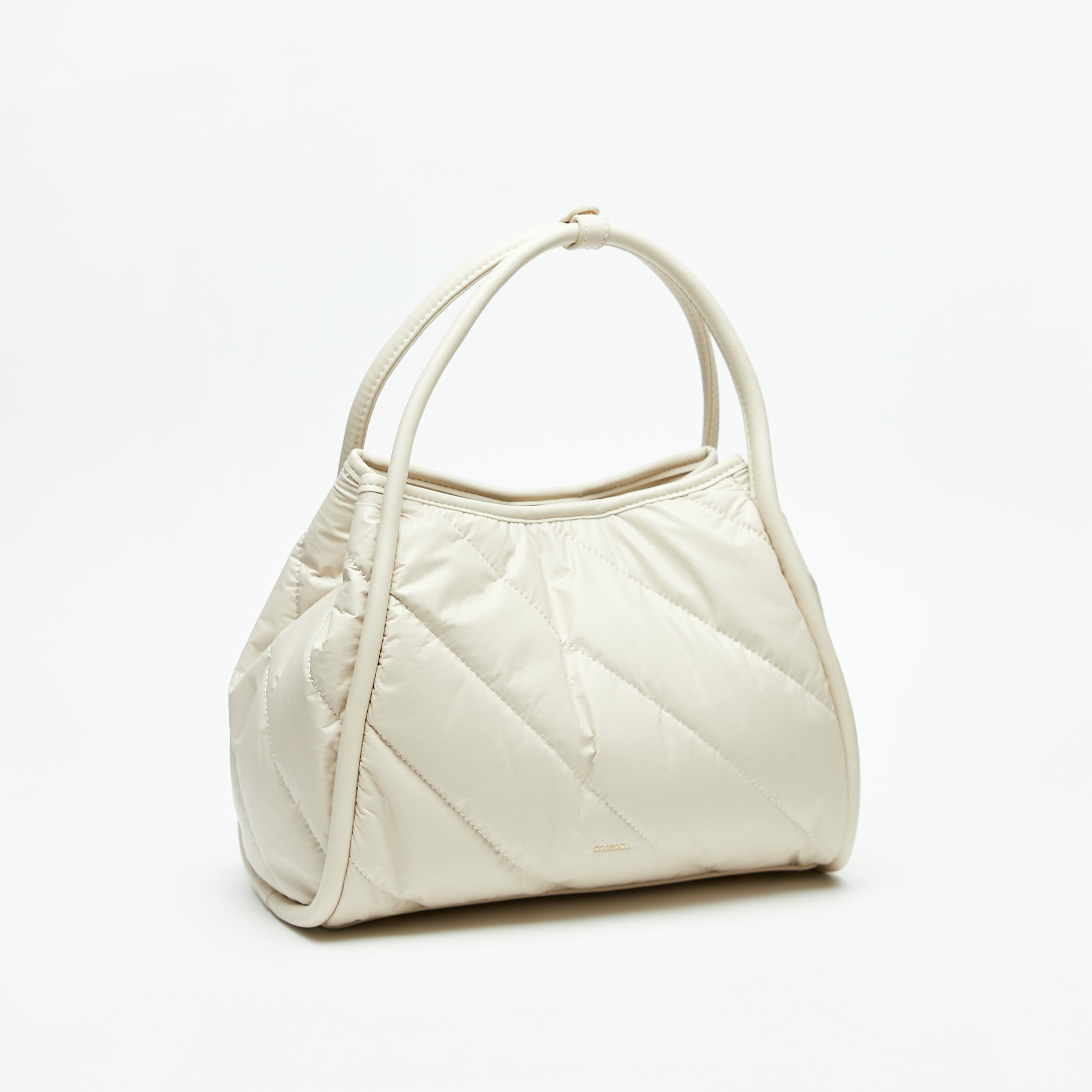 Haadana Quilted Tote Bag with Double Handle and Button Closure-women-bagsandwallets-handbags-image-3