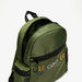 Lee Cooper Logo Print Zipper Backpack with Adjustable Shoulder Straps-Boy%27s Backpacks-thumbnailMobile-4