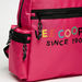 Lee Cooper Logo Print Zipper Backpack with Adjustable Shoulder Straps-Boy%27s Backpacks-thumbnail-1