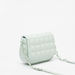 Little Missy Textured Crossbody Bag with Chain Accented Strap and Flap Closure-Girl%27s Bags-thumbnailMobile-2