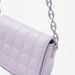 Little Missy Textured Crossbody Bag with Chain Accented Strap and Flap Closure-Girl%27s Bags-thumbnailMobile-3