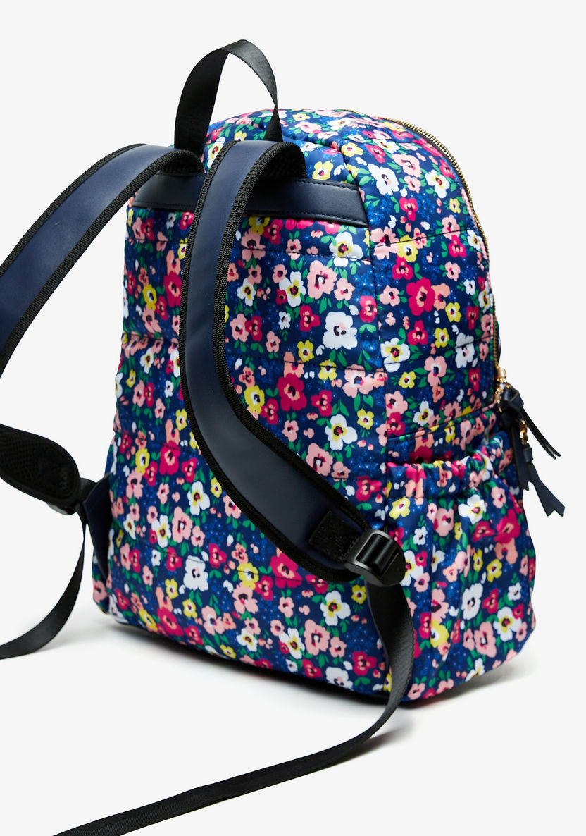 Missy Printed Backpack with Zip Closure-Women%27s Backpacks-image-1