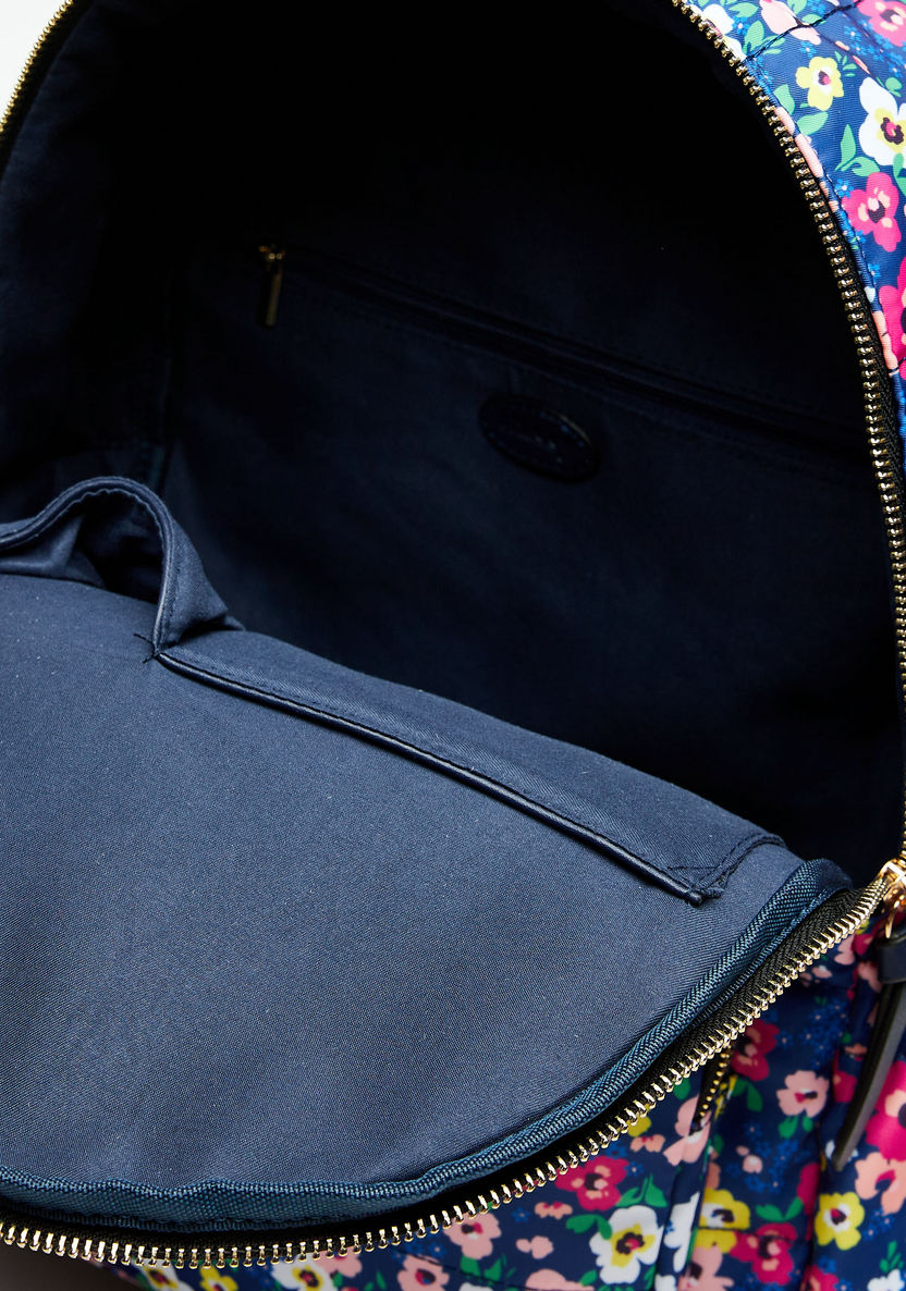 Missy Printed Backpack with Zip Closure-Women%27s Backpacks-image-4