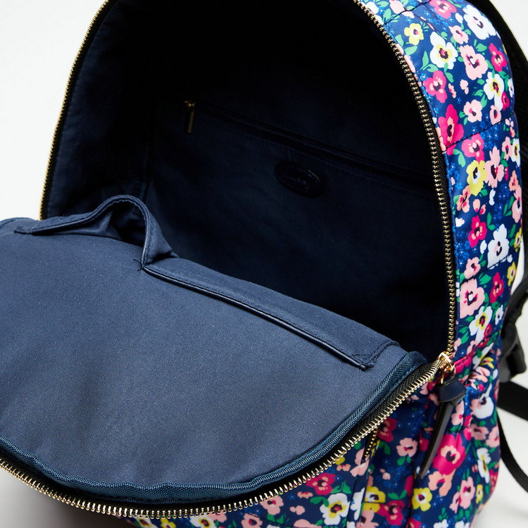 Missy Printed Backpack with Zip Closure