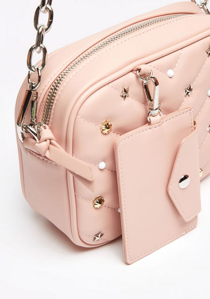 Missy Quilted Crossbody Bag with Studded Detail