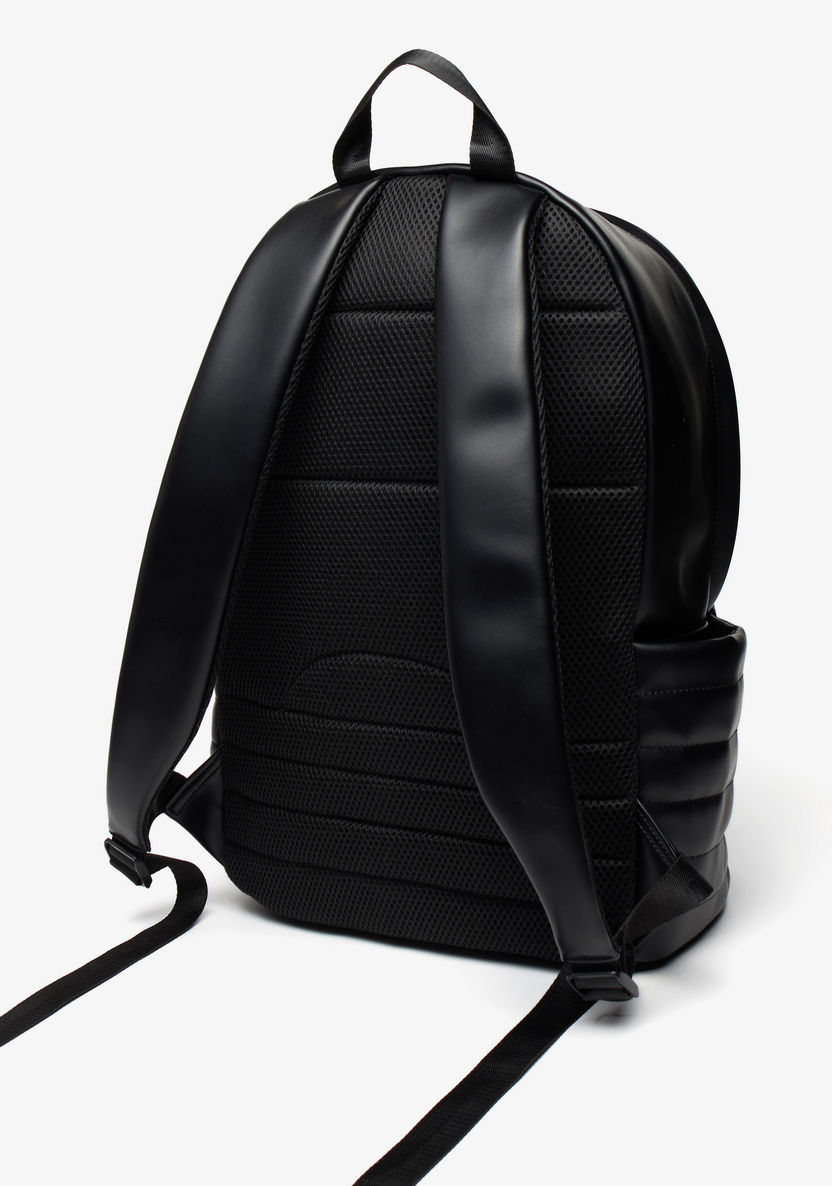 Lee Cooper Solid Backpack with Zip Closure and Adjustable Shoulder Straps-Men%27s Backpacks-image-1