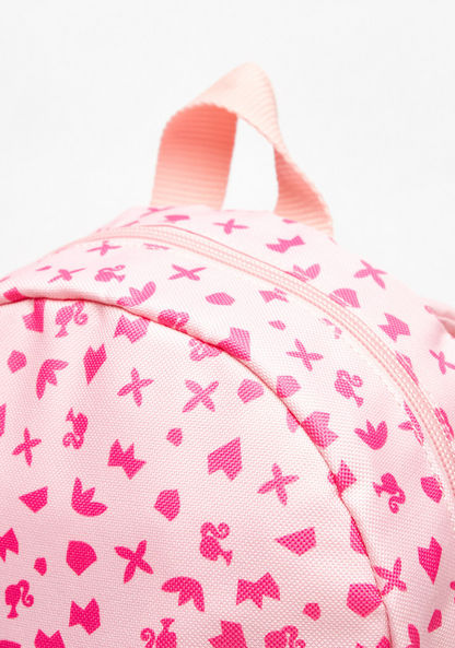Barbie Print Zipper Backpack with Adjustable Shoulder Straps