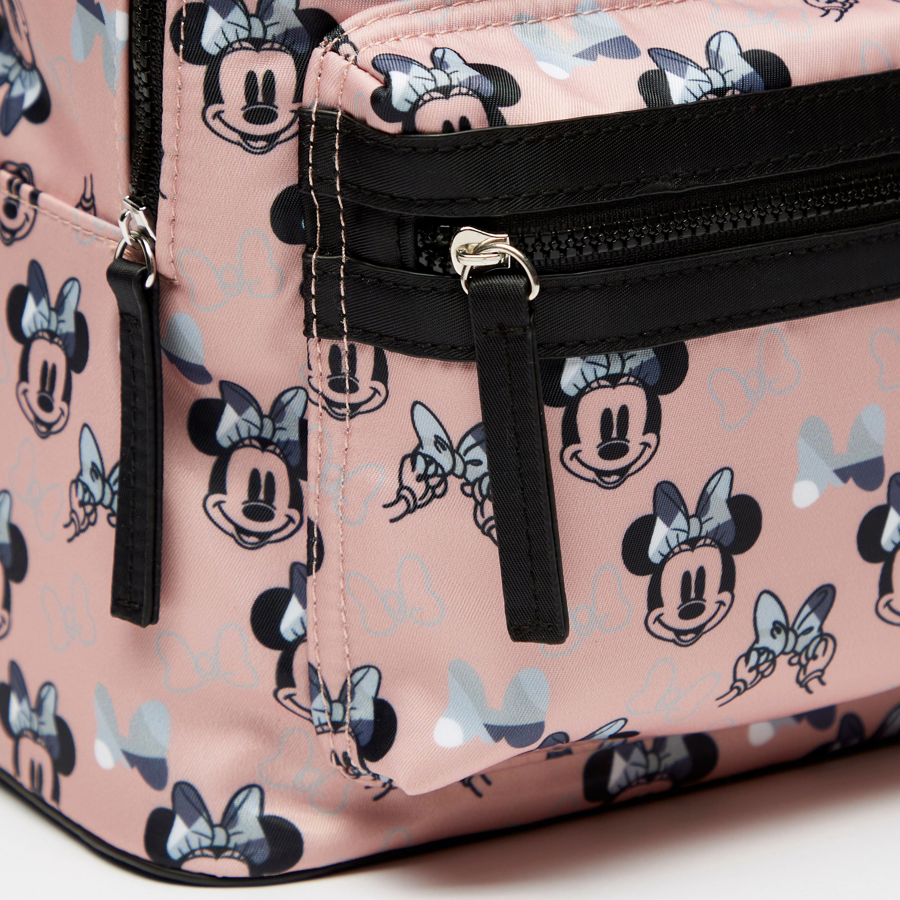Disney Minnie Mouse Print Backpack with Adjustable Shoulder Straps-women-bagsandwallets-backpacks-image-4