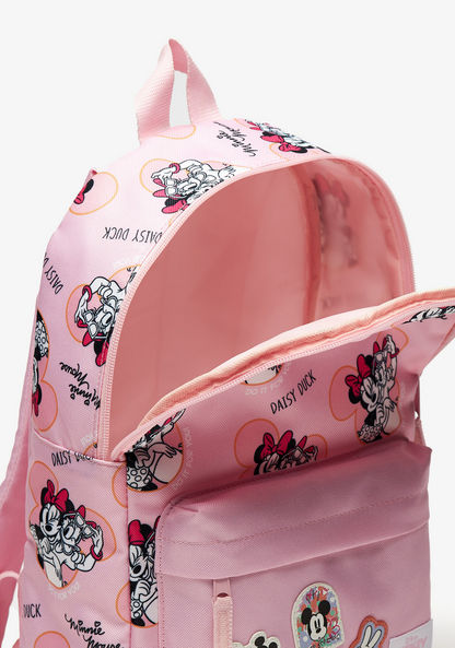 Disney Minnie Mouse and Daisy Duck Print Backpack with Adjustable Straps