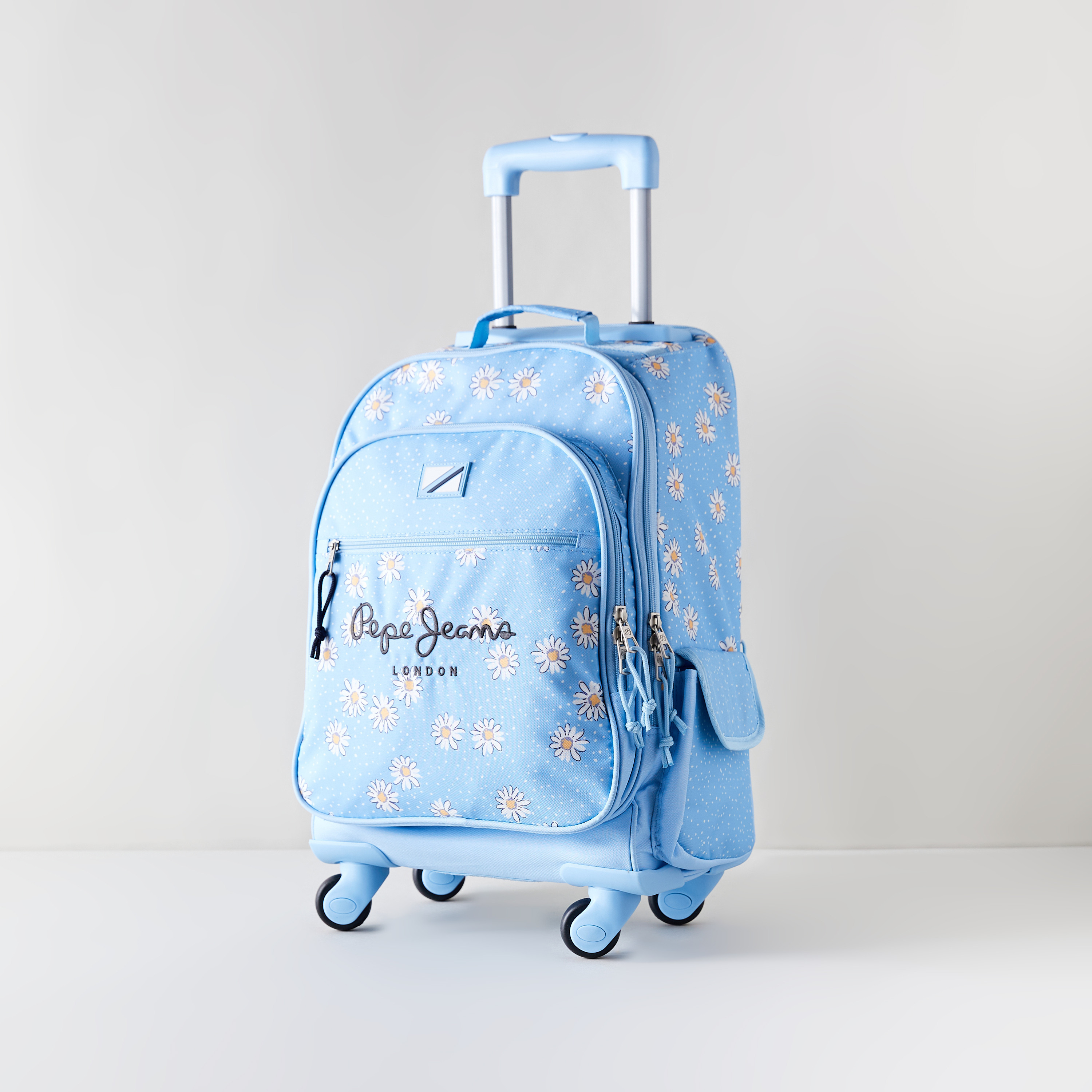 شنطة ظهر ترولي بطبعات أزهار من بيبي جينز-school-bagsandbackpacks-trolleybags-image-3