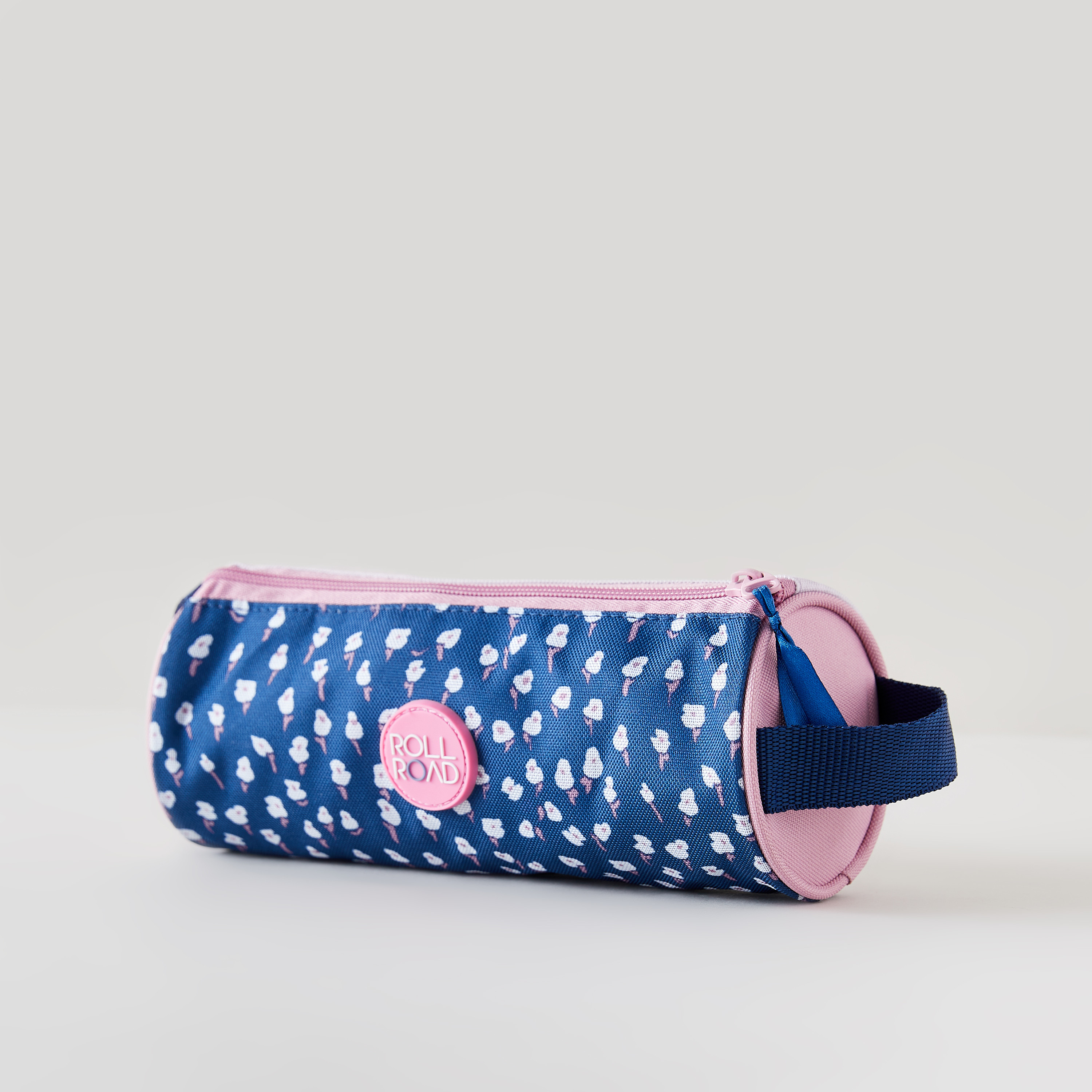 مقلمة منقوشة بسحاب إغلاق ومقبض من رول رود-school-stationery-pencilcases-image-3