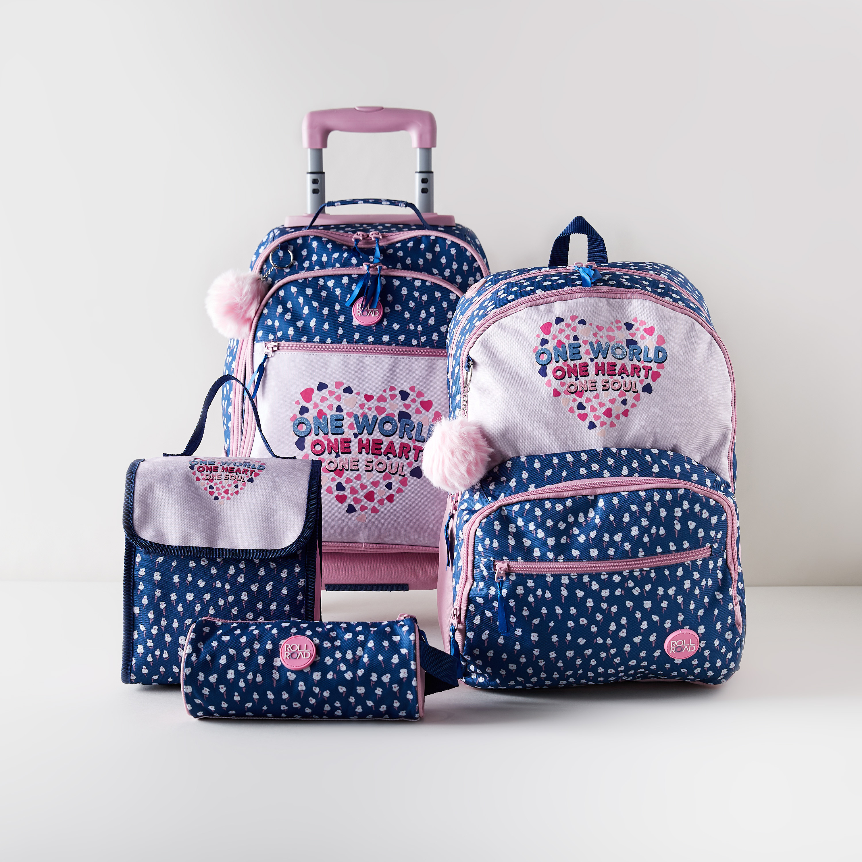 مقلمة منقوشة بسحاب إغلاق ومقبض من رول رود-school-stationery-pencilcases-image-6