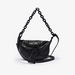 Missy Textured Crossbody Bag with Chain Detail and Adjustable Strap-Women%27s Handbags-thumbnail-0
