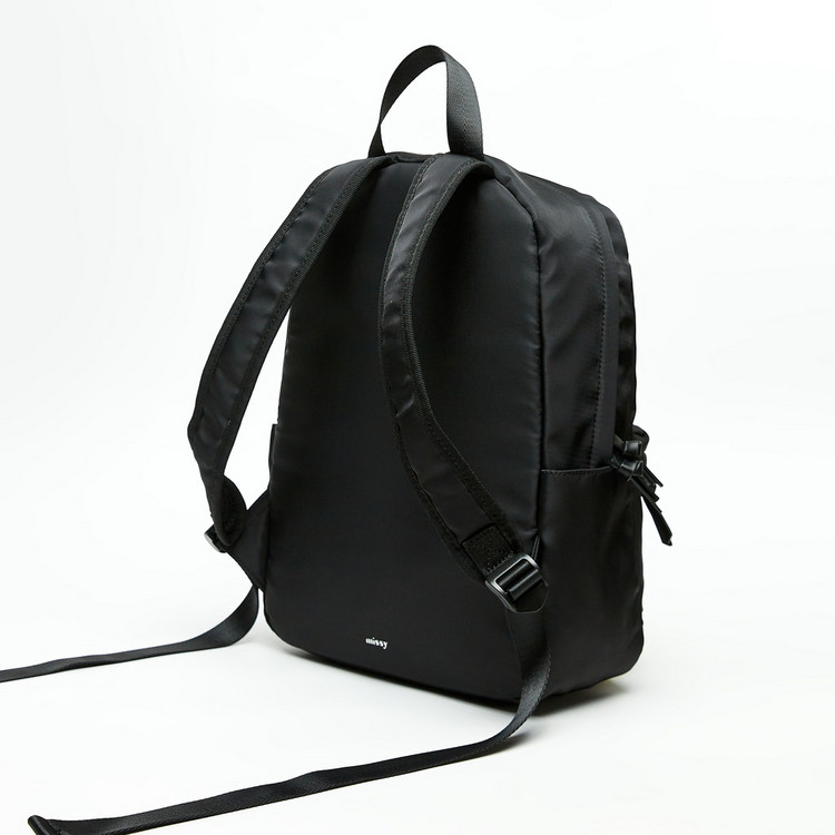 Missy Solid Backpack with Adjustable Straps
