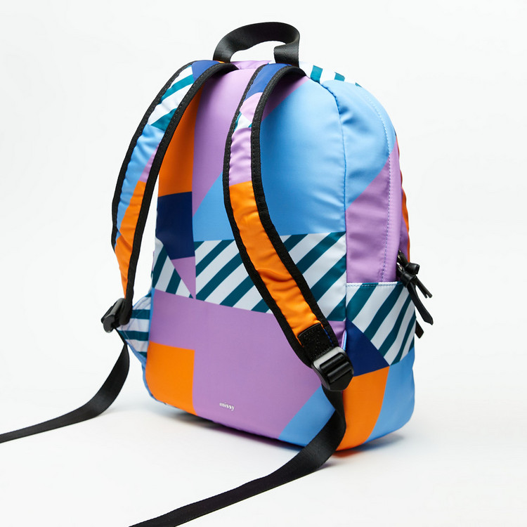 Missy Printed Backpack with Adjustable Straps