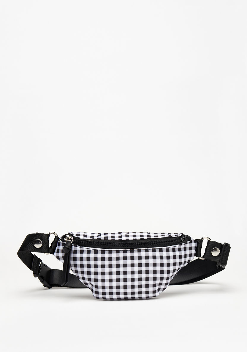 Missy Checked Backpack with Detachable Fanny Pack-Women%27s Backpacks-image-3