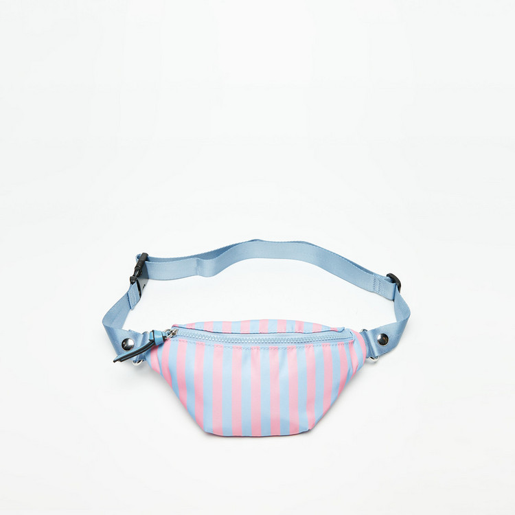 Missy Striped Backpack with Detachable Fanny Pack
