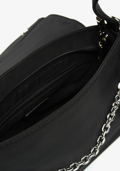 Missy Solid Shoulder Bag with Chain Strap and Coin Purse-Women%27s Handbags-image-4
