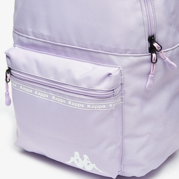 Kappa Logo Detail Backpack with Adjustable Shoulder Straps