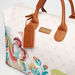 ELLE Printed Duffel Bag with Detachable Strap and Zip Closure-Duffle Bags-thumbnail-4