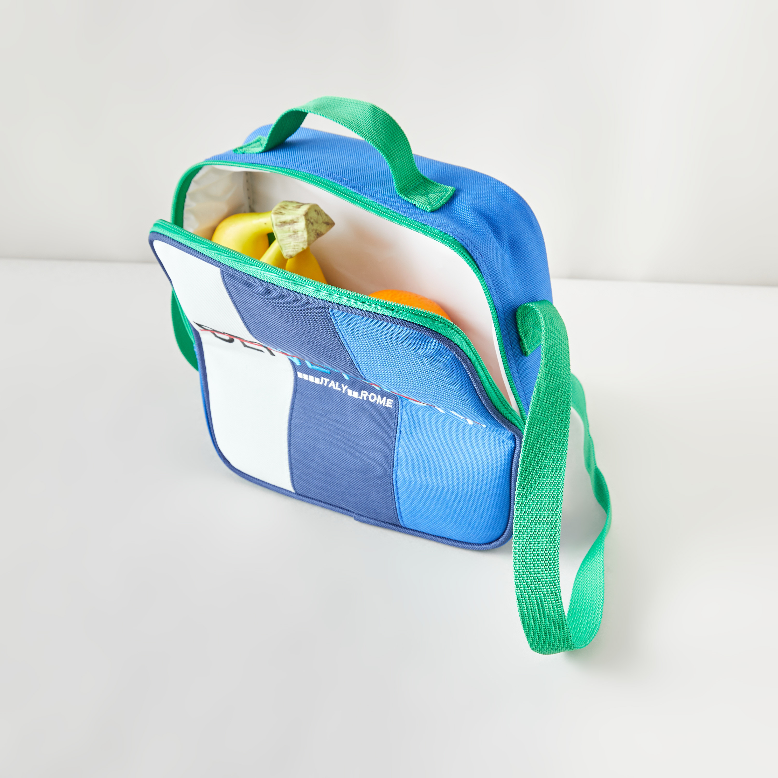 United Colors of Benetton Panelled Lunch Bag with Adjustable Strap-school-lunchessentials-lunchbags-image-2