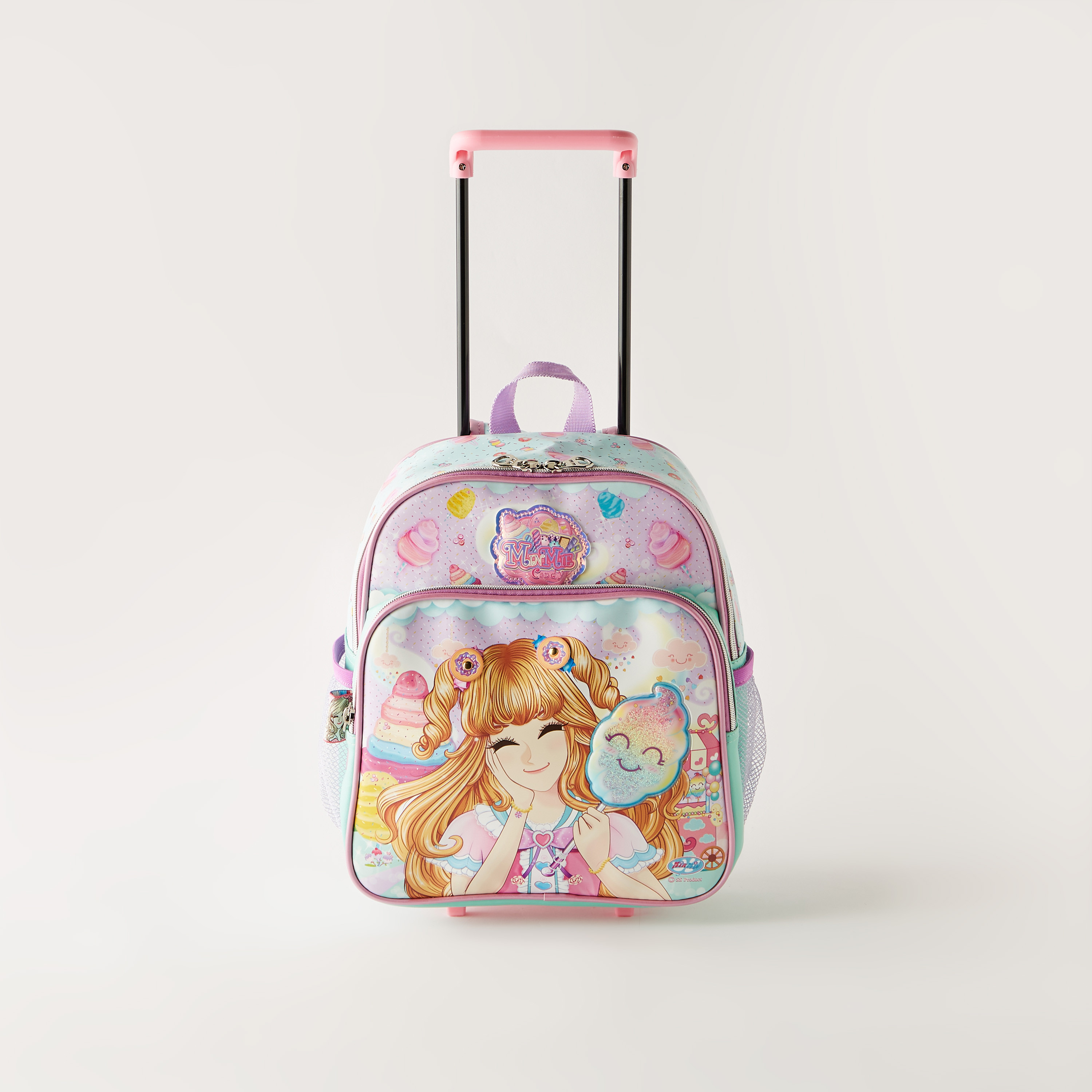 شنطة ظهر ترولي 12 بوصة بسحاب إغلاق وطبعات مينمي-school-bagsandbackpacks-trolleybags-image-1