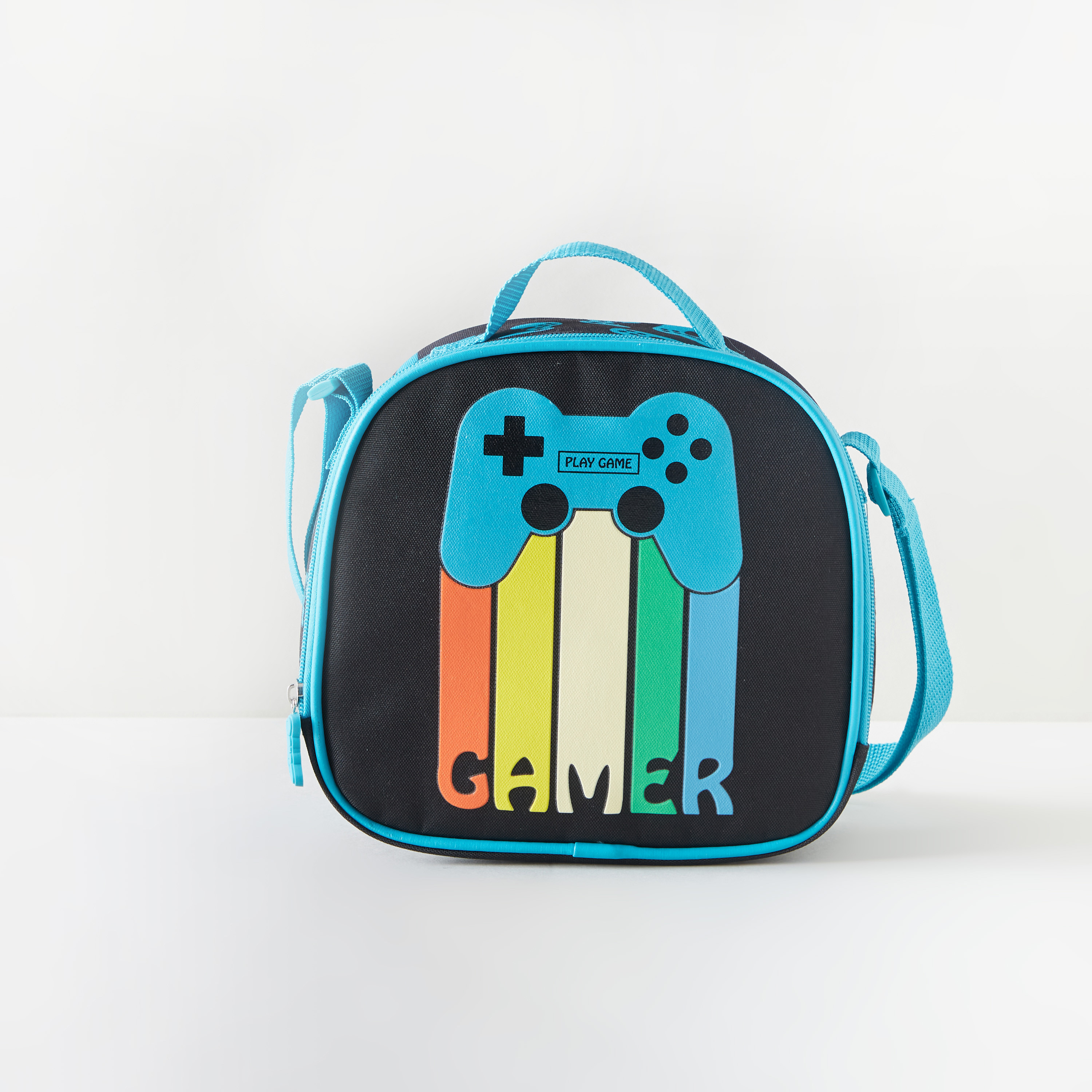SAMI STUDIO Printed Lunch Bag with Adjustable Strap and Zip Closure-school-lunchessentials-lunchbags-image-1