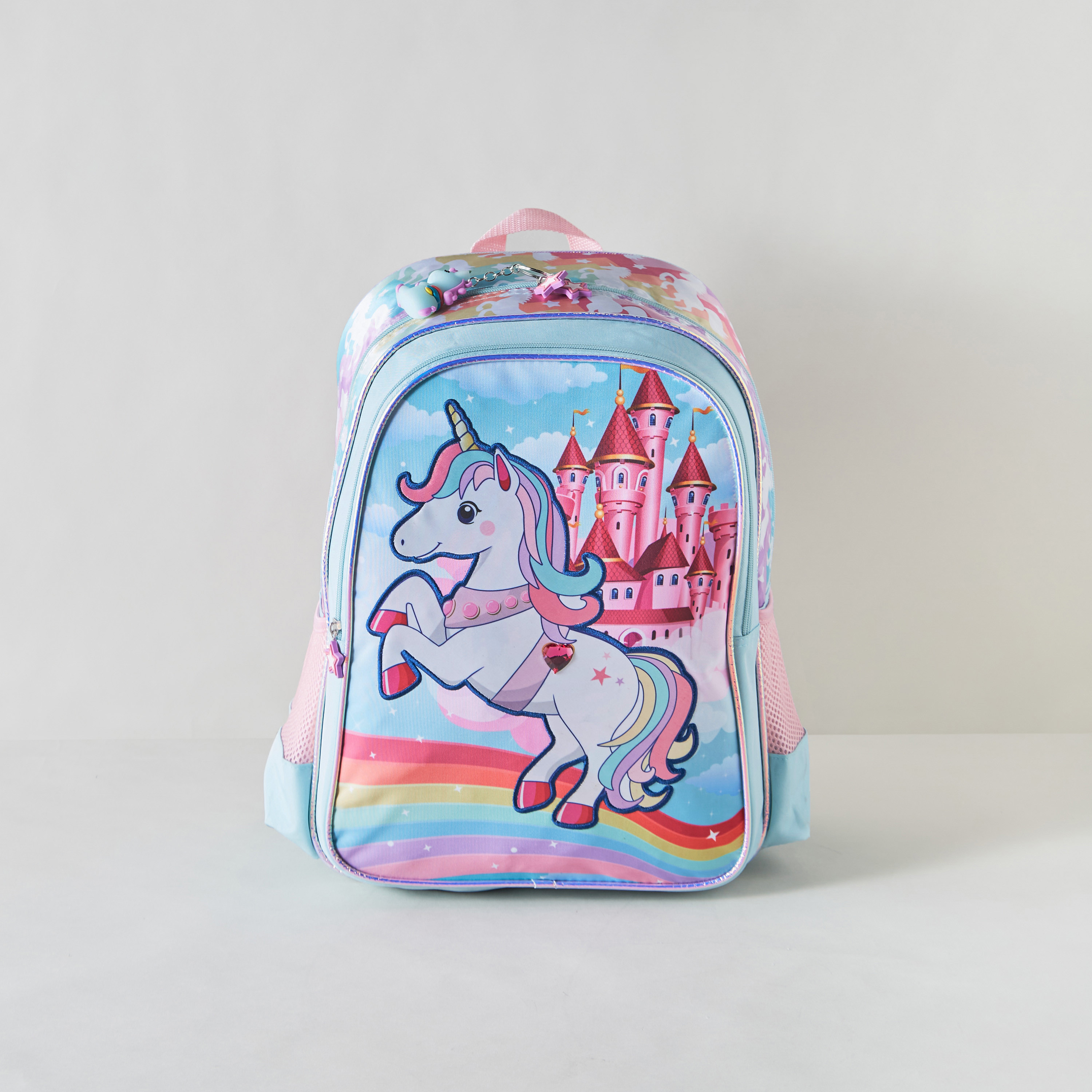 Unicorn shop print backpack