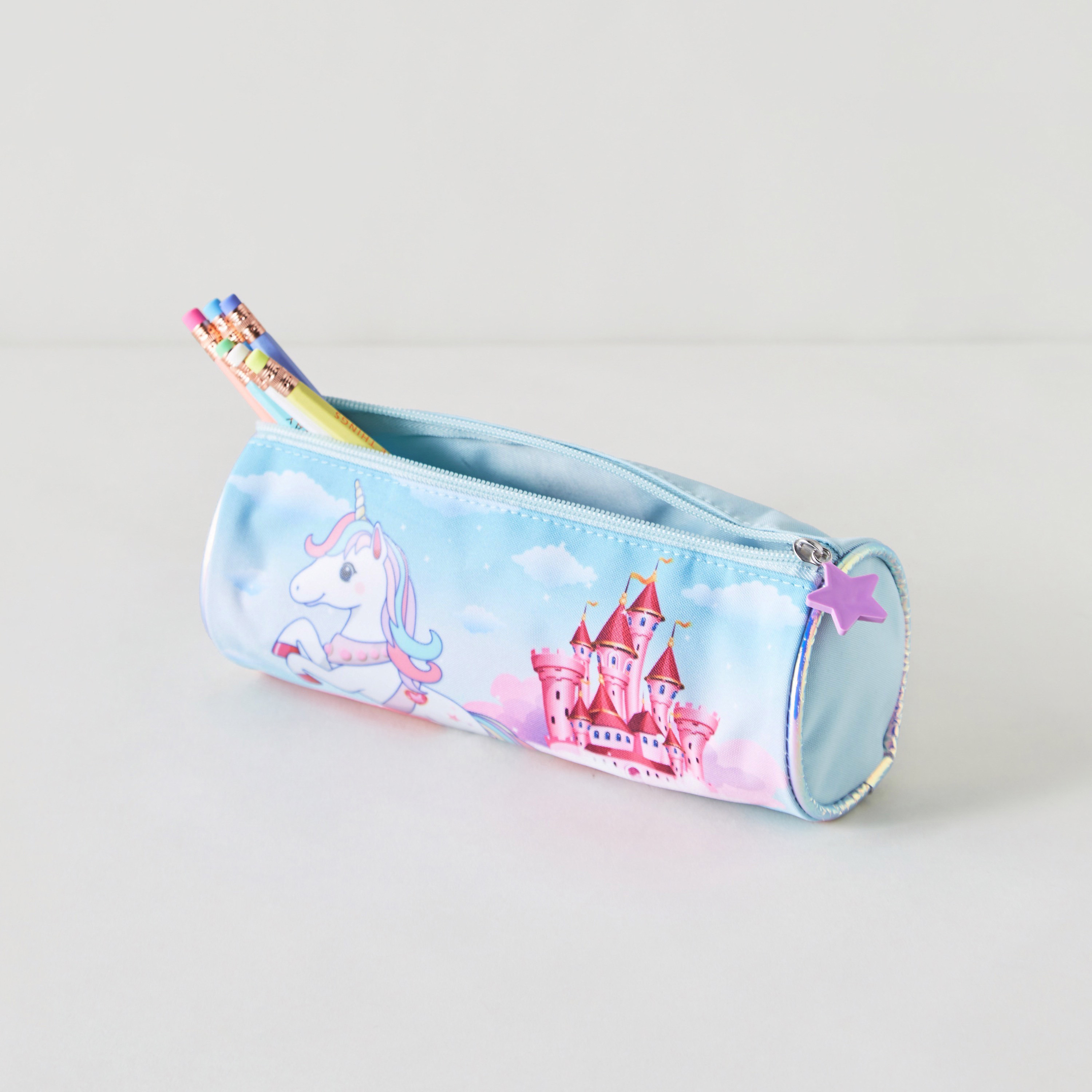 مقلمة بسحاب إغلاق وطبعات يونيكورن من سامي ستوديو-school-stationery-pencilcases-image-2