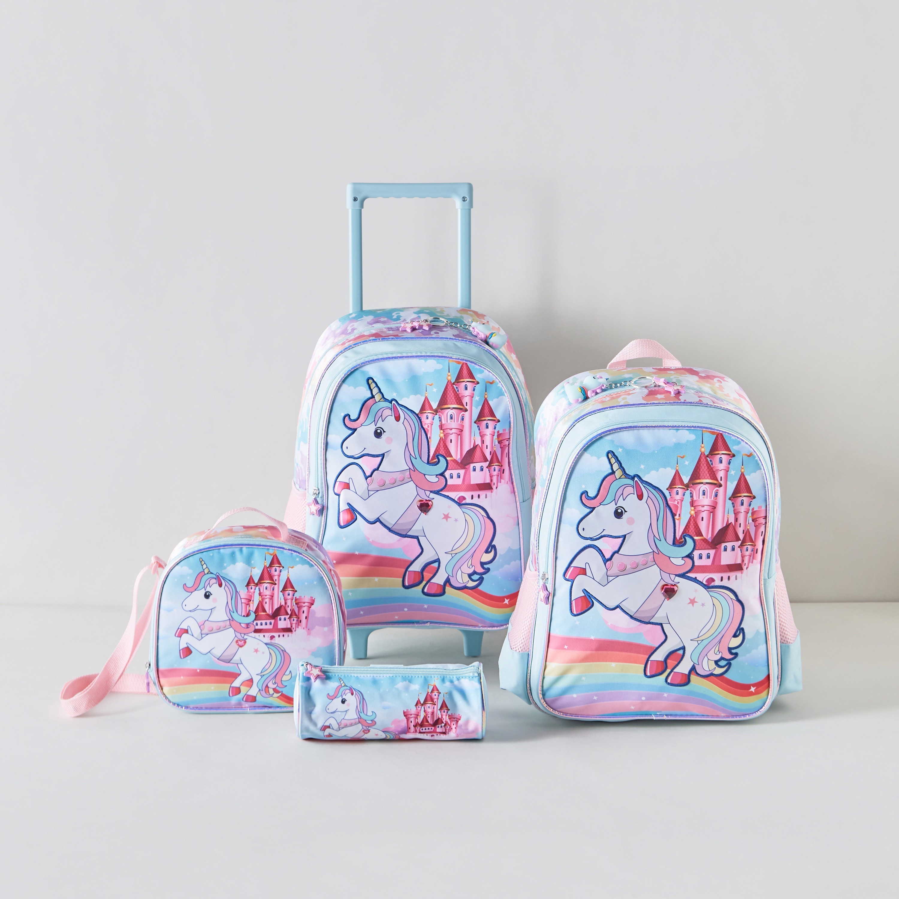 مقلمة بسحاب إغلاق وطبعات يونيكورن من سامي ستوديو-school-stationery-pencilcases-image-5