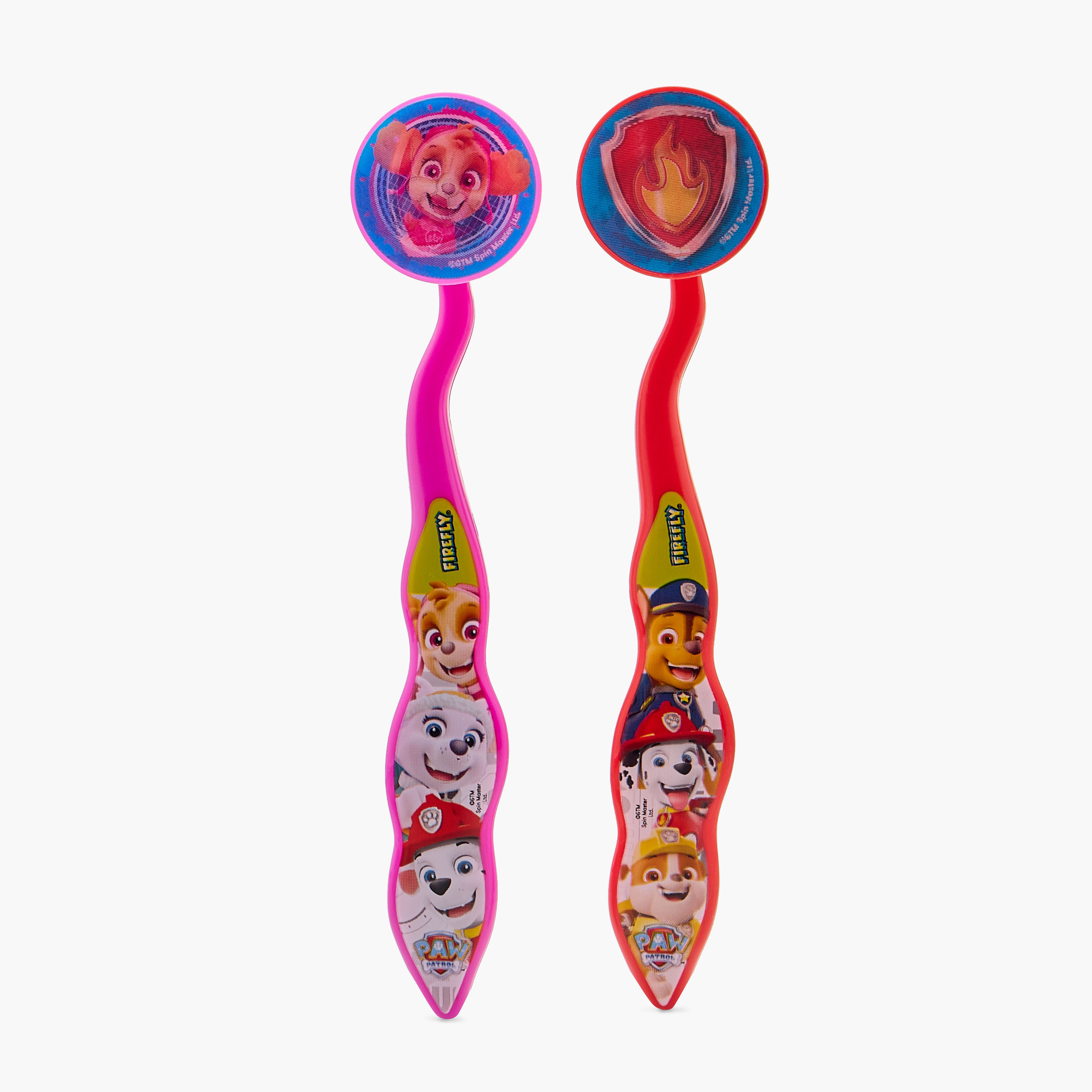 Firefly 4-Piece PAW Patrol Print Toothbrush and Cap Set-baby-bathandcare-oralcare-image-2