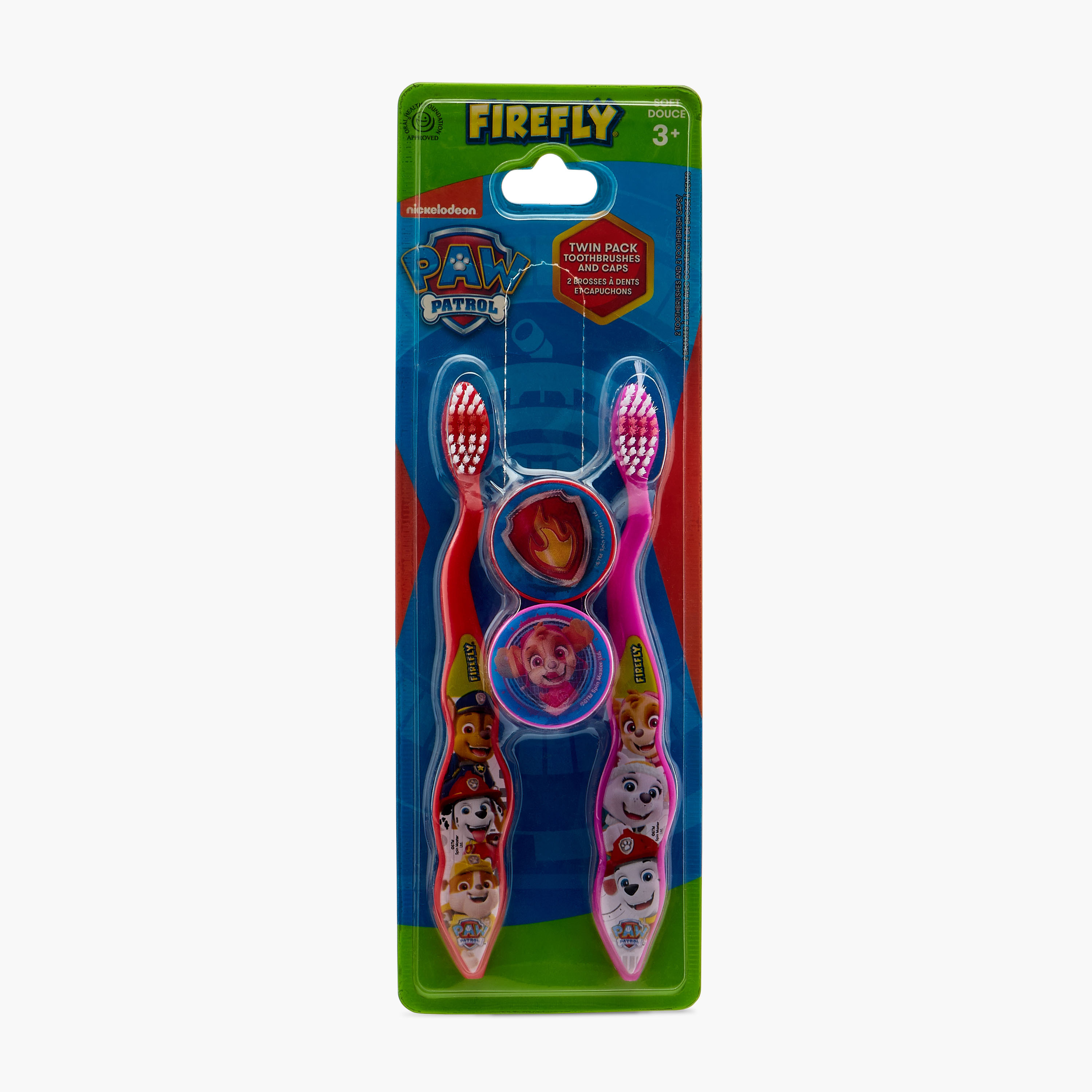 Firefly 4-Piece PAW Patrol Print Toothbrush and Cap Set-baby-bathandcare-oralcare-image-8