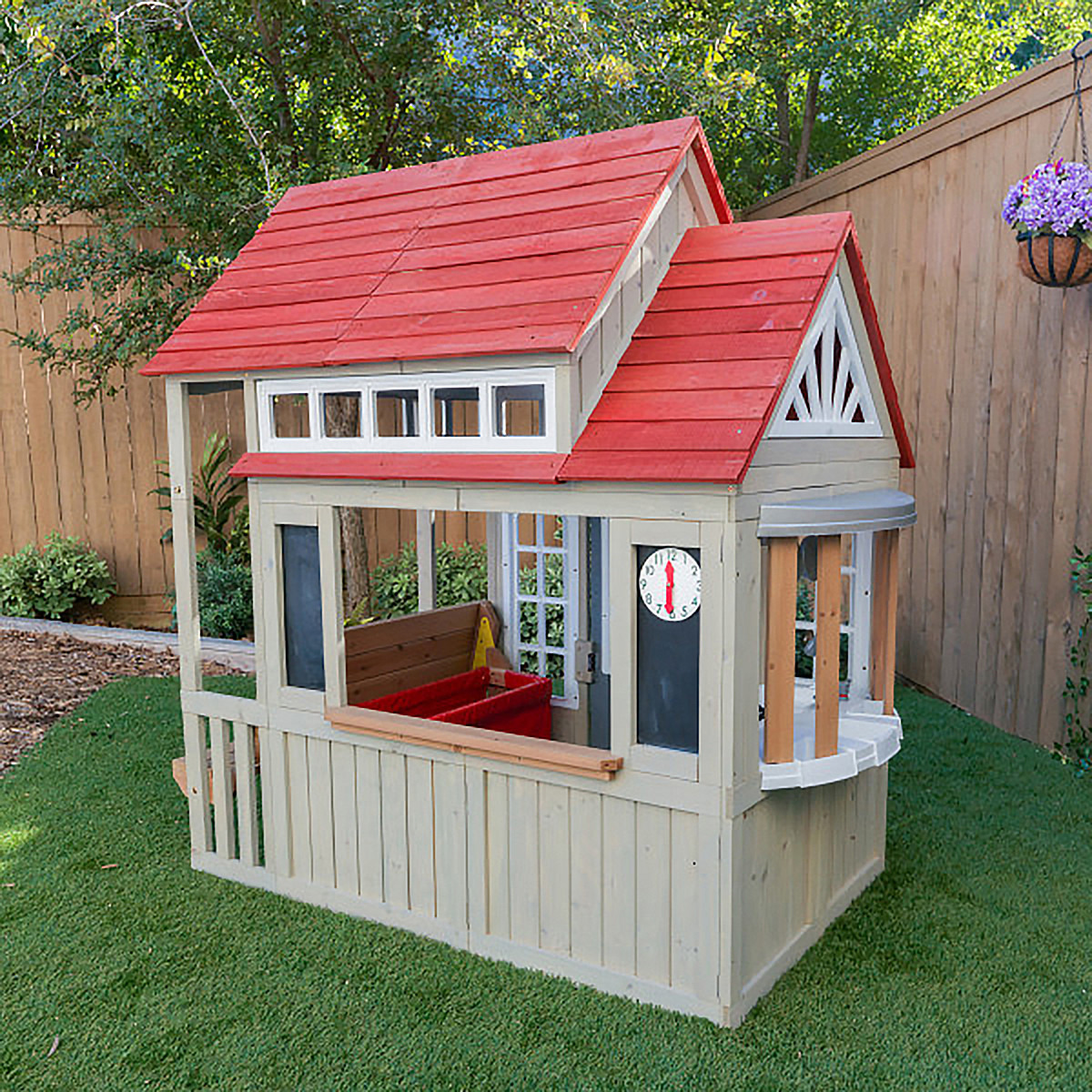 Kidkraft Braewood Wooden Outdoor Playhouse-toys-outdoor-slidesandswings-image-3