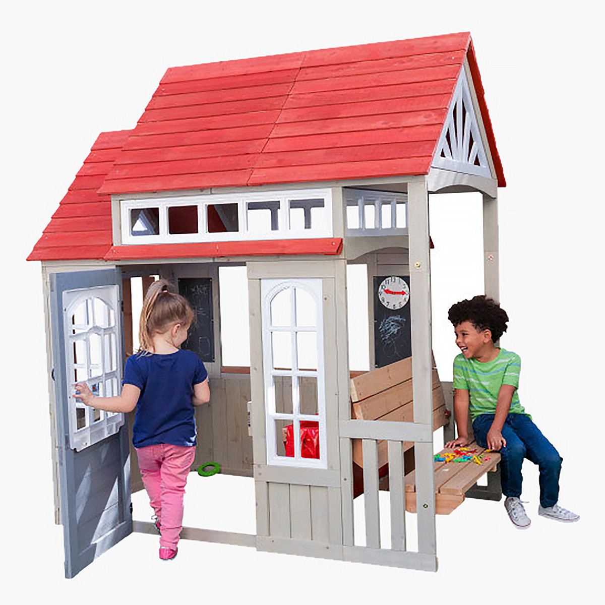 Kidkraft Braewood Wooden Outdoor Playhouse-toys-outdoor-slidesandswings-image-7