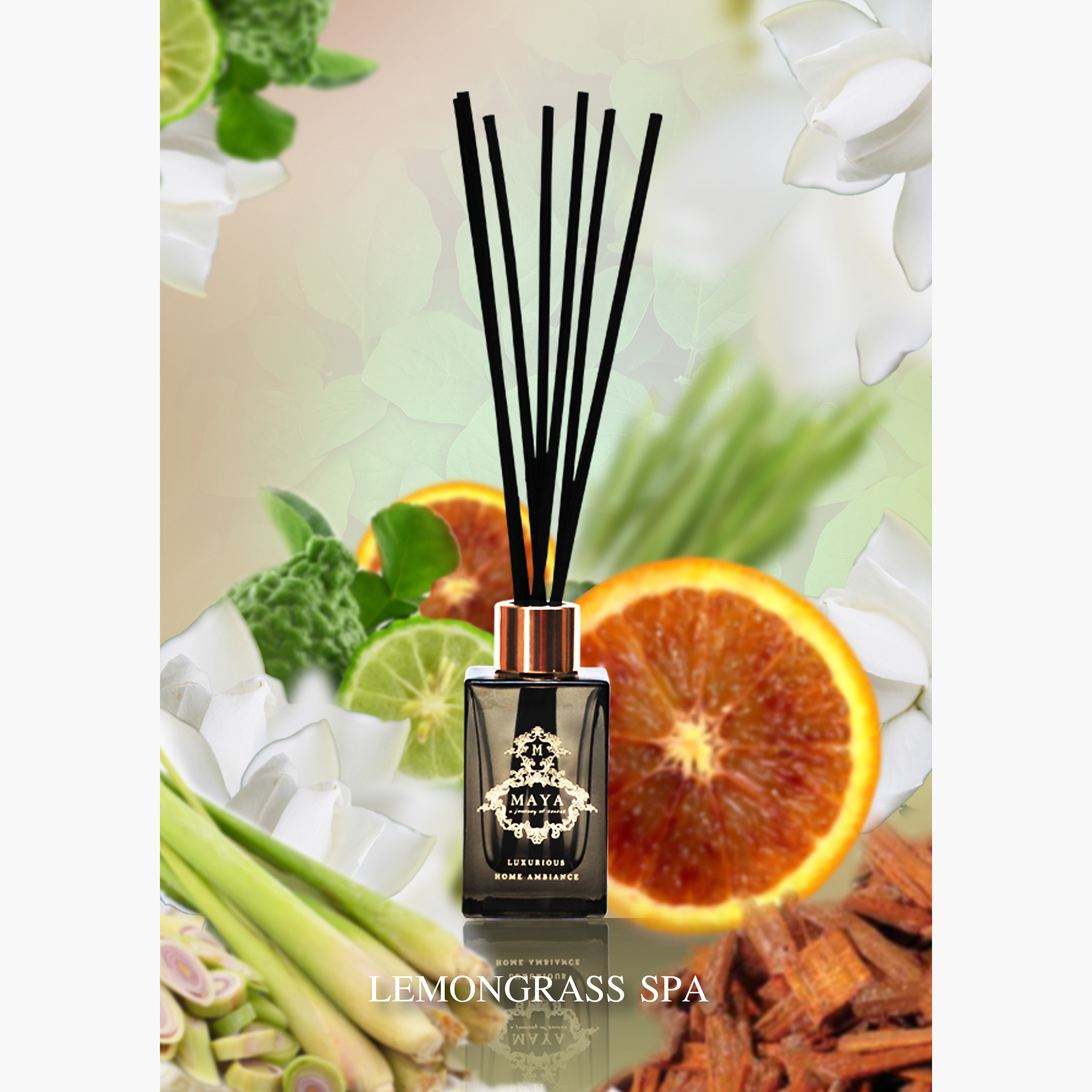 Buy Maya Lemongrass Spa Reed Diffuser - 100 ml Online | Centrepoint UAE