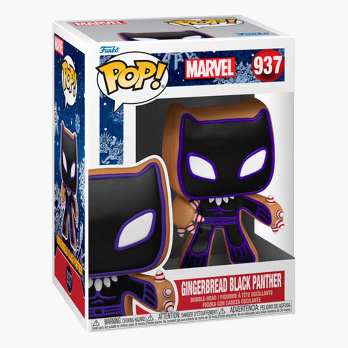 تمثال جينجربريد بلاك بانثر بوبل هيد من فانكو بوب-toys-playfigures-actionfigures-image-1